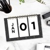 Blue Sky 7"x4.5" 2025-2026 Perpetual Easel Calendar Starry Black Safety Wirebound - 2 of 4