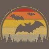 Women's Design By Humans Vintage Retro Vampire Bats Halloween Costume By Chos Racerback Tank Top - 2 of 3