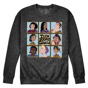 Men's - Disney - Teen Squad Goals Graphic Fleece Sweatshirt - 1 of 4