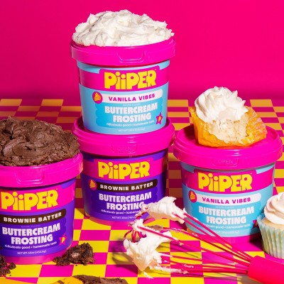 Piiper Brownie Batter Buttercream Frosting - 16oz