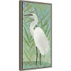 Amanti Art Egret by the Shore II by Kathrine Lovell Canvas Wall Art Print Framed 14-in. x 27-in. - 3 of 4