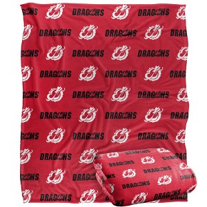 Minnesota State University Moorhead Logo Pattern Silky 50x60 Blanket, 1 Sided - 1 of 4