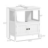 Aghana Digitals Bathroom Under-Sink Cabinet with U-Shaped Cut-Out, 2 Doors & Open Shelf - - 3 of 4