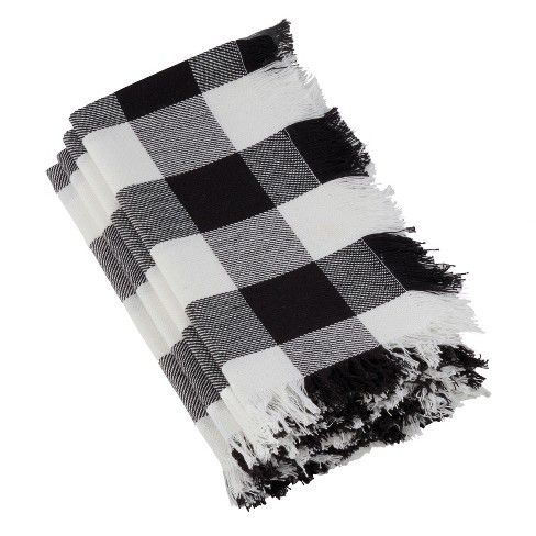 Franklin Buffalo Check Kitchen & Table Linens - Black and White