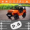 12V Electric Ride On Truck Car with Remote Control, Kids Ride On Car with Led Lights, Music, Safety Belt,Double Doors, for Boys and Girls - 3 of 4