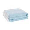 Oceanfront Resort 50"x60" Textured Stripe Throw Blue - 2 of 4