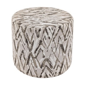 Wovenbyrd Hampton 19" Round Pouf Ottoman - 1 of 4