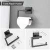 Towel Holder & Toilet Paper Holder Brushed, Bathroom Hardware Set, Stainless Steel Hand Towel Ring Bar,2 Pcs - 3 of 4