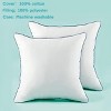 Itopfox 2-Pack Square Throw Pillow Inserts with 100% Cotton Cover, Soft and Supportive for Sofa, Bed, or Chair - 3 of 4