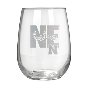 NCAA Nebraska Cornhuskers The Vino Stemless 17oz Wine Glass - Clear - 1 of 1
