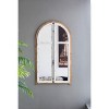 VYNXARIA 27.5"*3"*48" Arch Wood Wall Mirror - 3 of 4