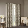 Kumasinova Ogee Knitted Jacquard Curtain Panel,Total Blackout Curtains with Foamback,Noise Reducing,Curtains for Living Room,Bedroom - 2 of 4