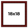 PosterPalooza | Square Weathered Red Picture Frame - UV Acrylic, Foam Board Backing, Hanging Hardware - 2 of 4