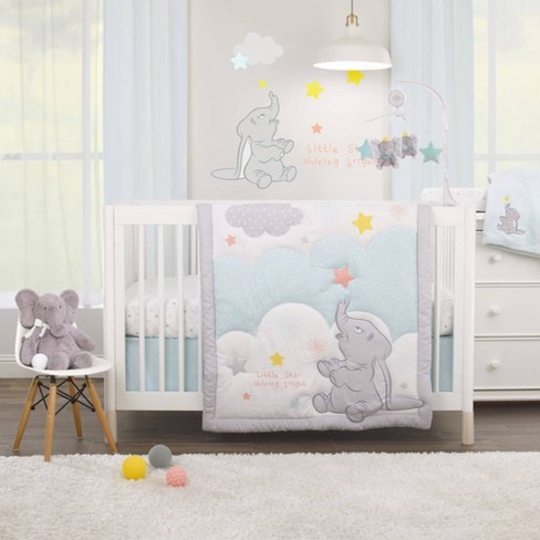 Disney Dumbo Shine Bright Little Star Nursery Crib Bedding Set 3pc Target