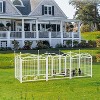 Akoasm 24 inch 8 Panels Heavy Duty Dog Fence Puppy Pen for Large Medium Small Dogs-White - 3 of 4
