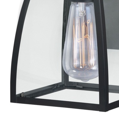 Granville Bronze and Clear Glass Outdoor Wall Lantern