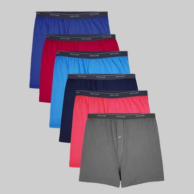 Fruit of the Loom Men's Big & Tall Knit Boxers 6pk - 5XL