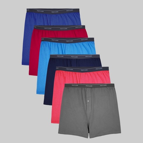 piano Hoofdstraat wassen Fruit Of The Loom Men's Big & Tall Knit Boxers 6pk - 3xl : Target