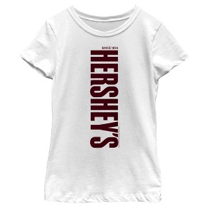 Girl's HERSHEY'S Vertical Logo T-Shirt - 1 of 4
