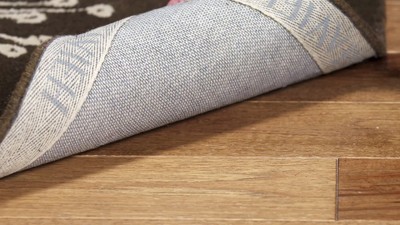 Light Blue Hand-Tufted Wool and Viscose Area Rug