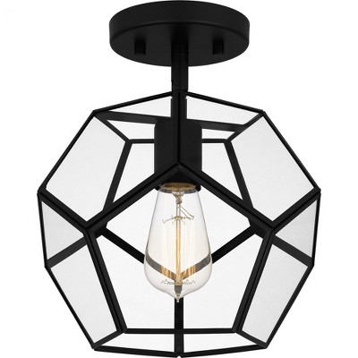 Quoizel Lighting Kinslee 1 - Light Semi-Flush Mount in  Matte Black