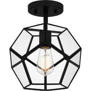 Quoizel Lighting Kinslee 1 - Light Semi-Flush Mount in  Matte Black - 1 of 4