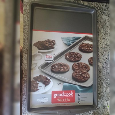 Goodcook 11x17 Nonstick Steel Cookie Sheet Gray : Target