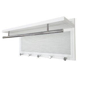 FONTOI Storage Shelf Wall Mounted with Hook, Bar Hanger and Shelf for Home Bathroom Living Room - 1 of 4