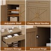 Buffet Cabinet Sideboard with Storage, 34.3' Modern Buffet Cabinet with Storage, Farmhouse Buffet Table Console Coffee Bar Cabinet - 4 of 4