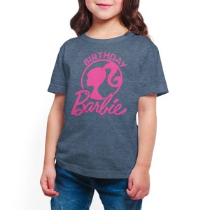 Girls' - Barbie - Birthday Short Sleeve Graphic T-Shirt - 1 of 4