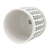 Okak Ceramic Planters with Polka Dot Design 5/6" Set of 2, White and Black for Indoor & Outdoor Use, Modern Home Decor - 4 of 4