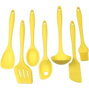 Chef Craft 7 Piece Premium Silicone Kitchen Tool and Utensil Set - 1 of 4