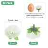 Unique Bargains Silk Plastic Small Faux Rose Artificial Flower Heads 1.2 inch - 3 of 4