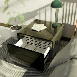 Smart Side Table with Built-in Fridge, Wireless Charging, USB & Power Ports, and Induction Light for Living Room and Bedroom - 1 of 4