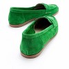 Dorothy - Green Suede Leather Loafers | Forever & Always Shoes - 3 of 4