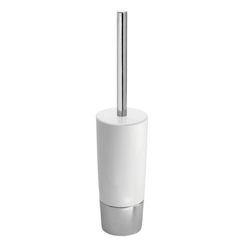 iDESIGN Duetto Plastic Toilet Bowl Brush and Holder Slim Set for Bathroom Cleaning and Storage - image 1 of 3