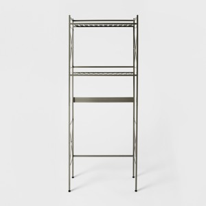 Square Tube Over The Toilet Etagere Brushed Nickel - Threshold