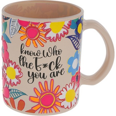 Pavilion Gift Company - Know Who You Are - 18 oz Glass Mug - Drinkware