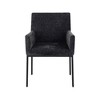 Meridian Furniture,Reeves Chenille Fabric Dining Chair, Set of 2 - 3 of 4