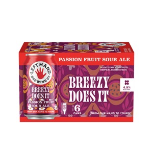 Left Hand Brewing Breezy Does It Fruited Sour - 6pk/12 fl oz Cans - 1 of 4