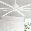 84" Minka Aire Modern Outdoor Ceiling Fan with Remote Control Flat White Wet Rated for Patio Exterior House Home Porch Gazebo Barn - 2 of 4