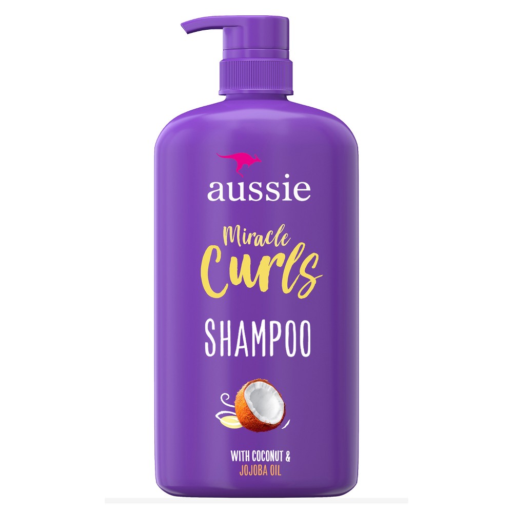 Photos - Hair Product Aussie Miracle Curls with Coconut and Jojoba Oil and Paraben Free Shampoo 