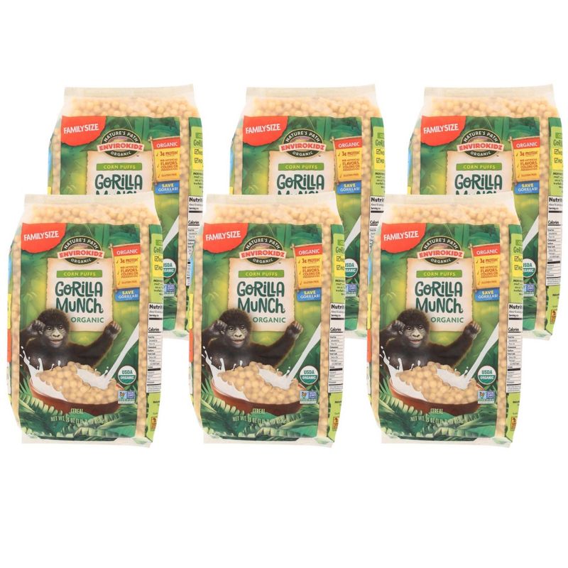 EnviroKidz Organic Gorilla Munch Corn Puffs - Case of 6/23 oz, 1 of 7