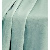 Kate Aurora Ultra Soft & Plush Oversized Aqua Cloud Fleece Accent Throw Blanket - 50" x 70" - 3 of 3