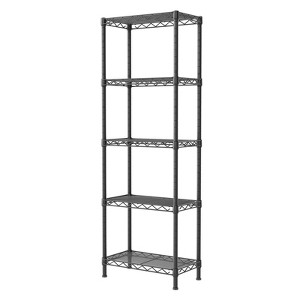 Itopfox 5-Tier Adjustable Wire Shelving Unit for Kitchen, Closet, Laundry, Bathroom, Pantry Organization with Narrow Mesh Gaps, Black - 1 of 4