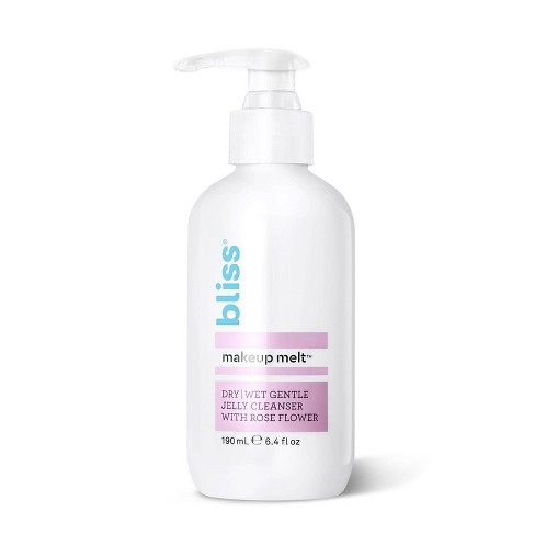 Bliss Makeup Melt Cleanser - Dry/Wet Gentle Jelly Cleanser - 6.4 Fl Oz