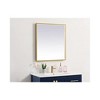Elegant Lighting Pier 24x36 inch LED Mirror with Adjustable Color Temperature 3000K/4200K/6400K in Brass - 4 of 4
