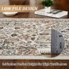 Entryway Runner Rug - Washable Vintage Low Pile Carpet, Non-Slip Lightweight Floor Mat for Kitchen, Bedroom & Bathroom - 4 of 4
