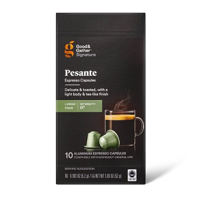 Signature Lungo Pesante Pods Espresso Roast Coffee - 10ct - Good & Gather™