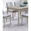 CAVINAS Dining Table Natural Solid Rubber Wood Rectangle Dining Table - 2 of 4